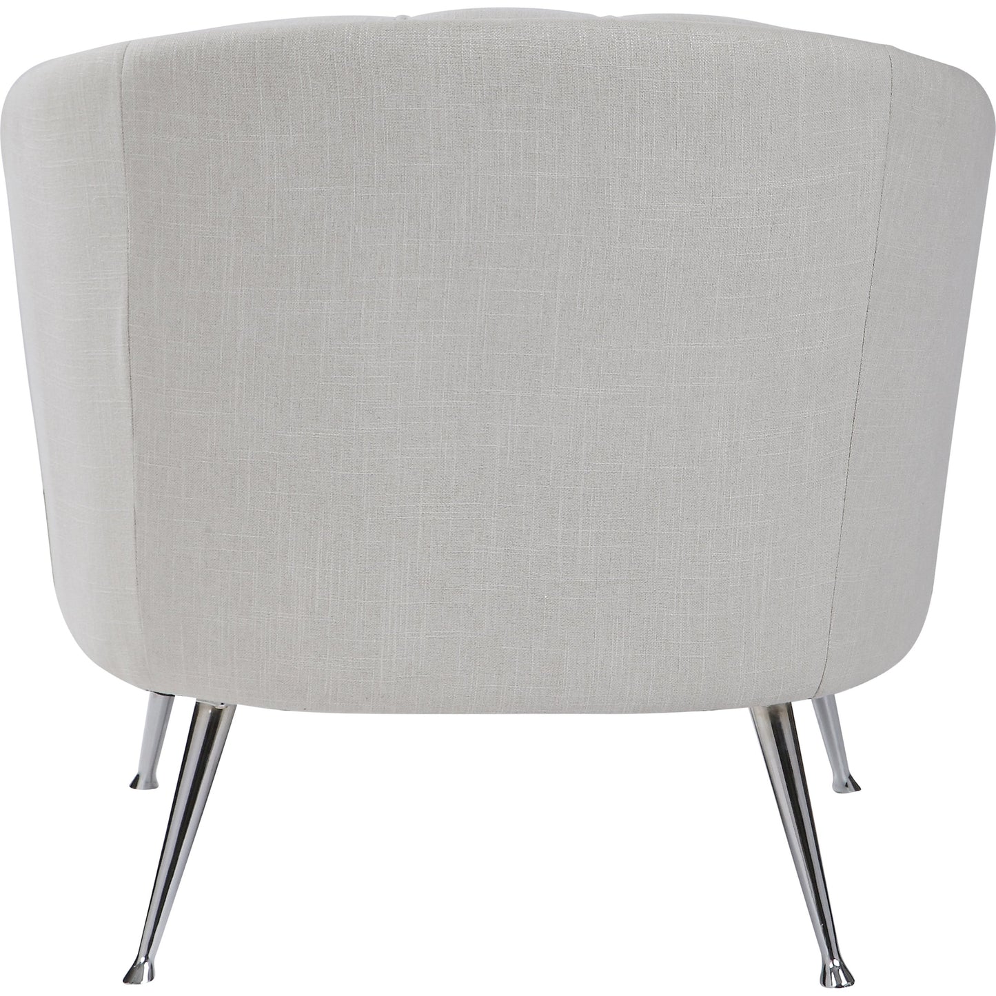 004 SR-388975 | Additional Silo | Janie Accent Chair by Uttermost in polished nickel. Made from fabric, plywood, foam, iron in a modern style.