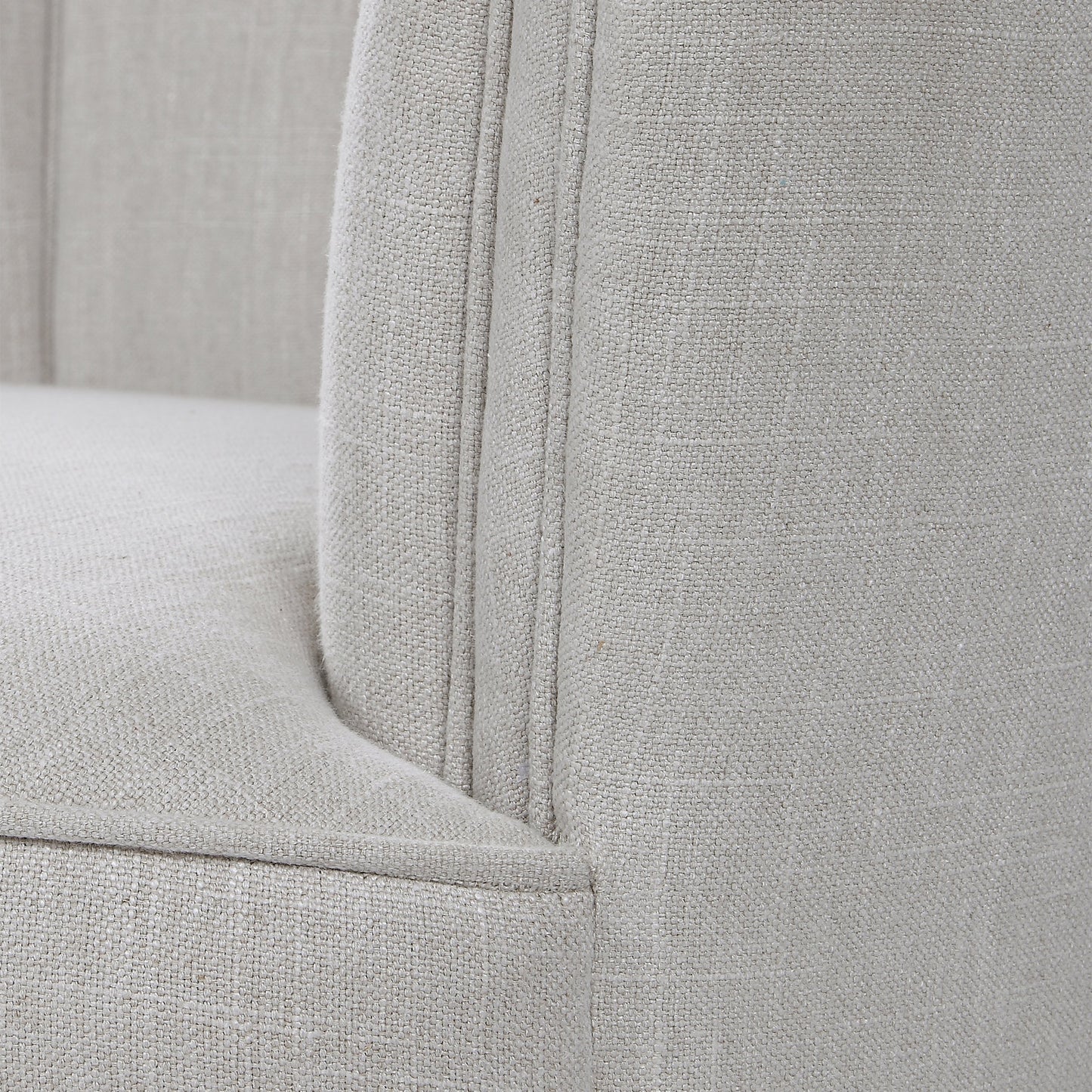 008 SR-388975 | Additional Silo | Janie Accent Chair by Uttermost in polished nickel. Made from fabric, plywood, foam, iron in a modern style.