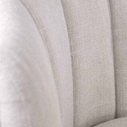 Janie Accent Chair by Uttermost in polished nickel. Made from fabric, plywood, foam, iron in a modern style.