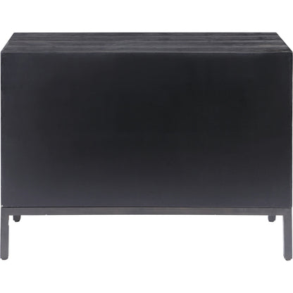 Aiken 2-Door Cabinet by Uttermost in walnut. Made from fir, iron, mdf in a transitional style.