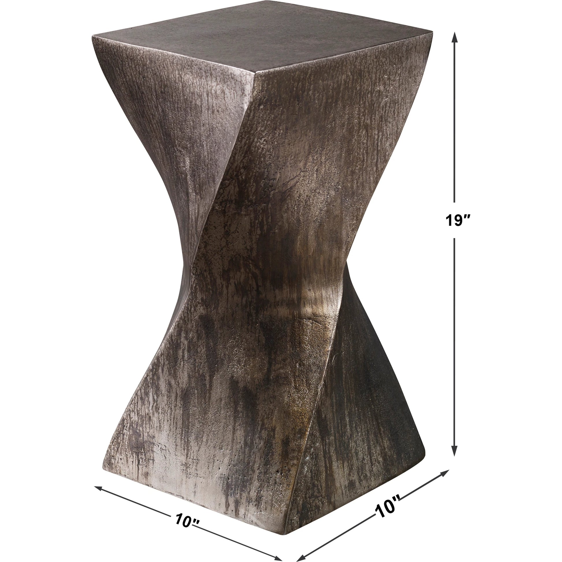 Euphrates Accent Table by Uttermost. Made from aluminum in a modern style.