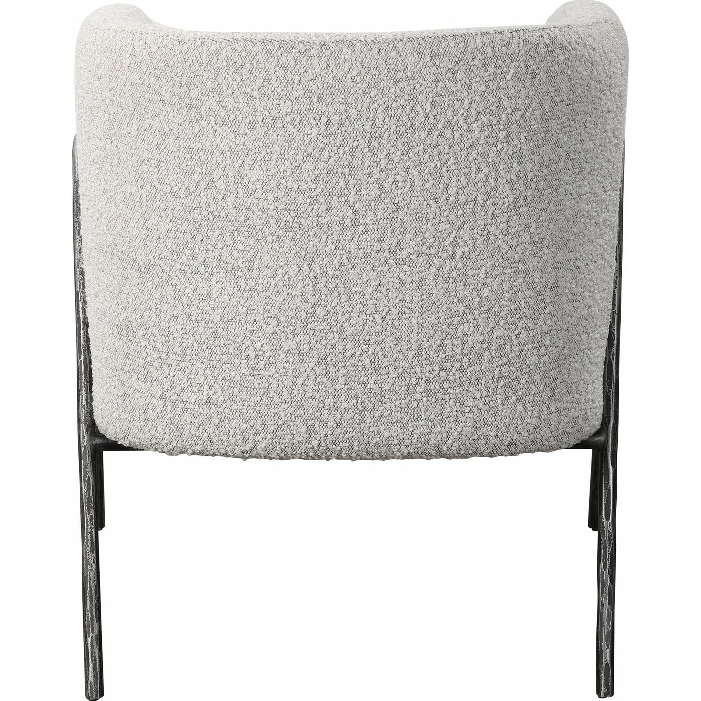 005 SR-824177 | Additional Silo | Jacobsen Accent Chair by Uttermost in ivory, warm gray and iron. Made from fabric, foam, plywood, iron in a modern style.