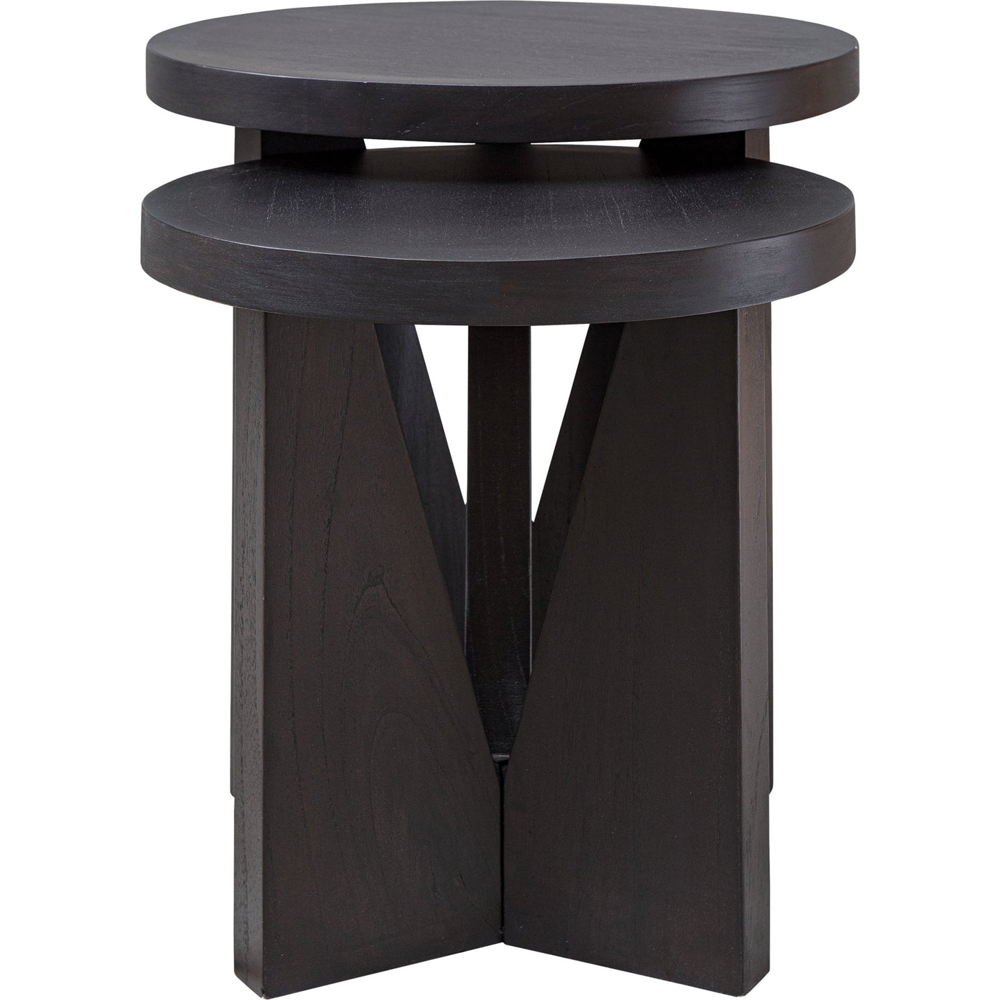 003 SR-824207 | Additional Silo | Nadette Nesting Tables by Uttermost in espresso. Made from mindi wood with mdf, veneer in a eclectic & global style.