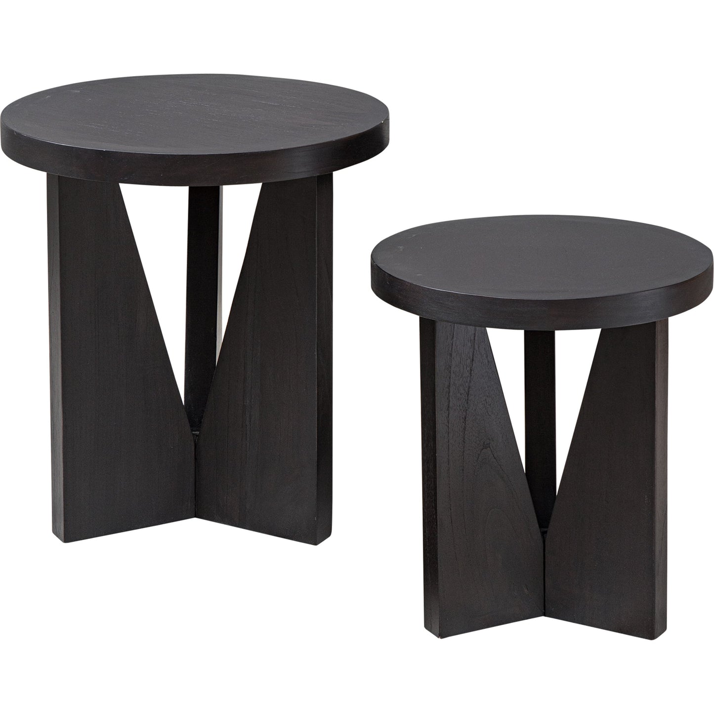 000 SR-824207 | Primary Silo | Nadette Nesting Tables by Uttermost in espresso. Made from mindi wood with mdf, veneer in a eclectic & global style.