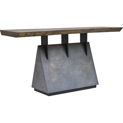 Vessel Console Table by Uttermost. Made from mahogany wood with iron, title tsca vi in a modern style.