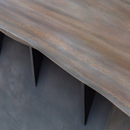 Vessel Console Table by Uttermost. Made from mahogany wood with iron, title tsca vi in a modern style.