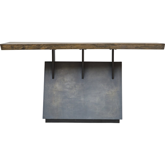 Vessel Console Table by Uttermost. Made from mahogany wood with iron, title tsca vi in a modern style.