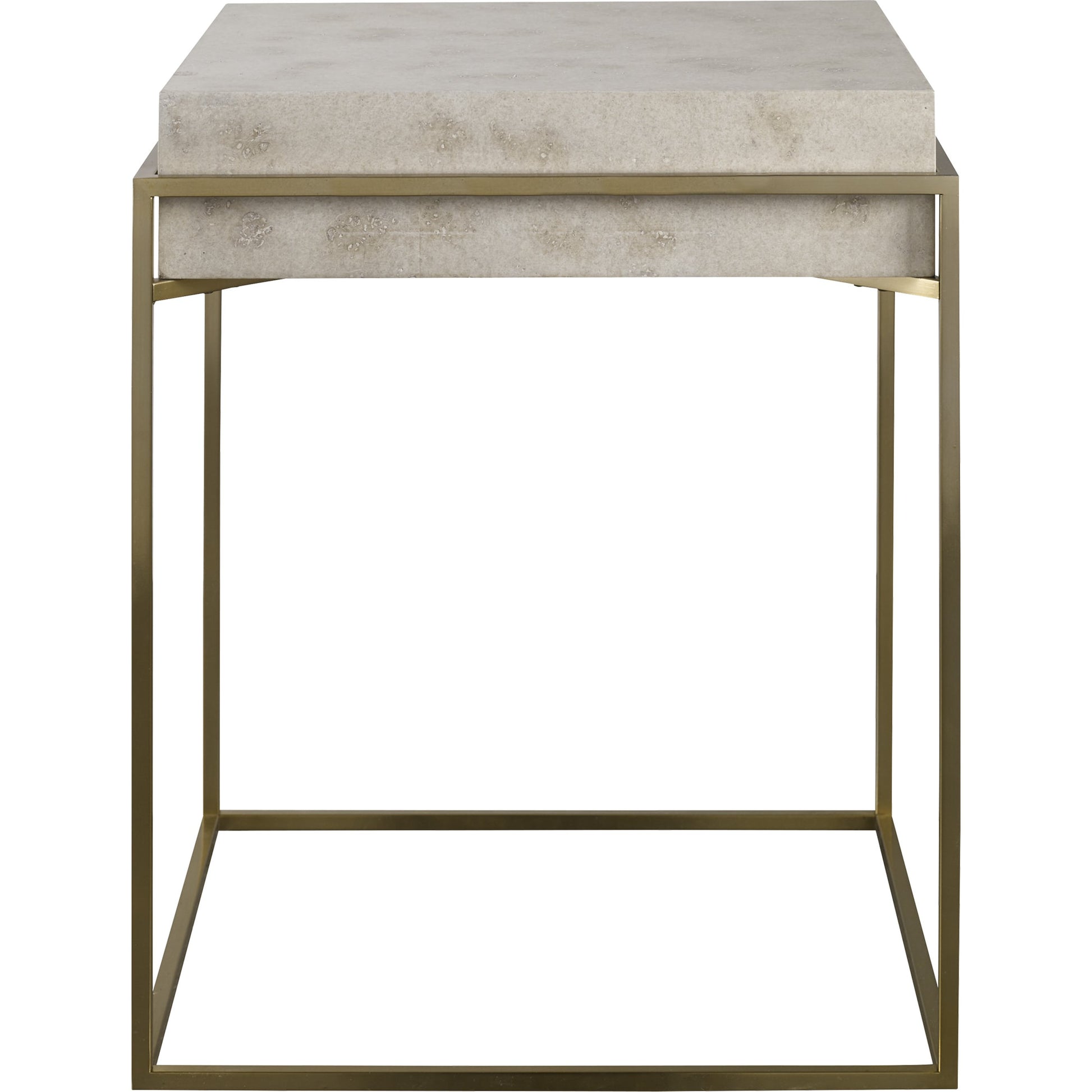 Inda Accent Table by Uttermost. Made from mdf, steel, veneer in a transitional style.