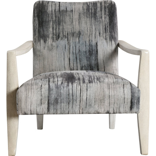 Watercolor Accent Chair by Uttermost in gray. Made from rubber wood, plywood, fabric, foam in a modern style.