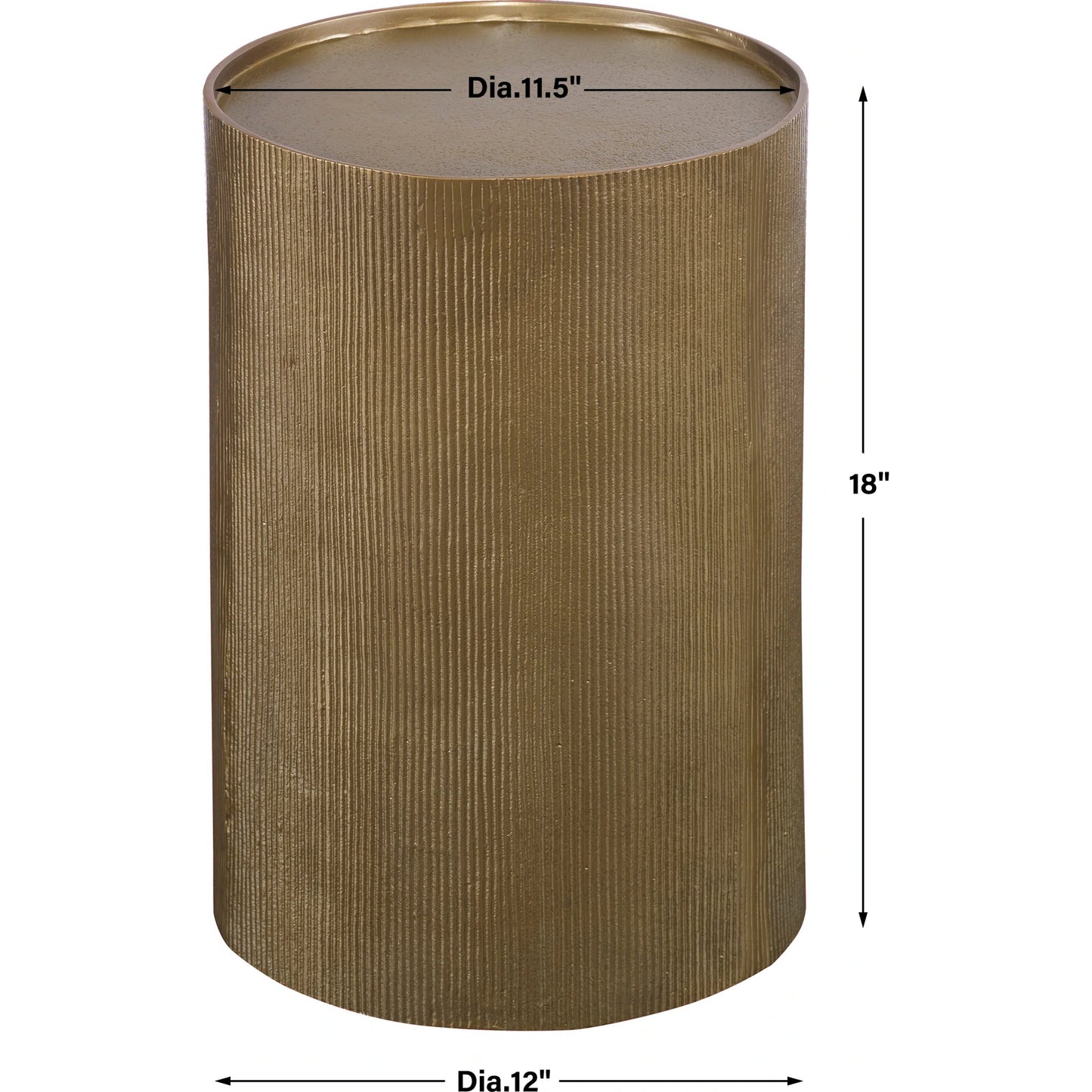 003 SI-1750240 | Additional Silo | Adrina Accent Table by Uttermost in gold. Made from aluminum in a eclectic & global style.