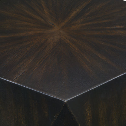 Volker Side Table by Uttermost in white. Made from carb phase 2 with javawood in a eclectic & global style.