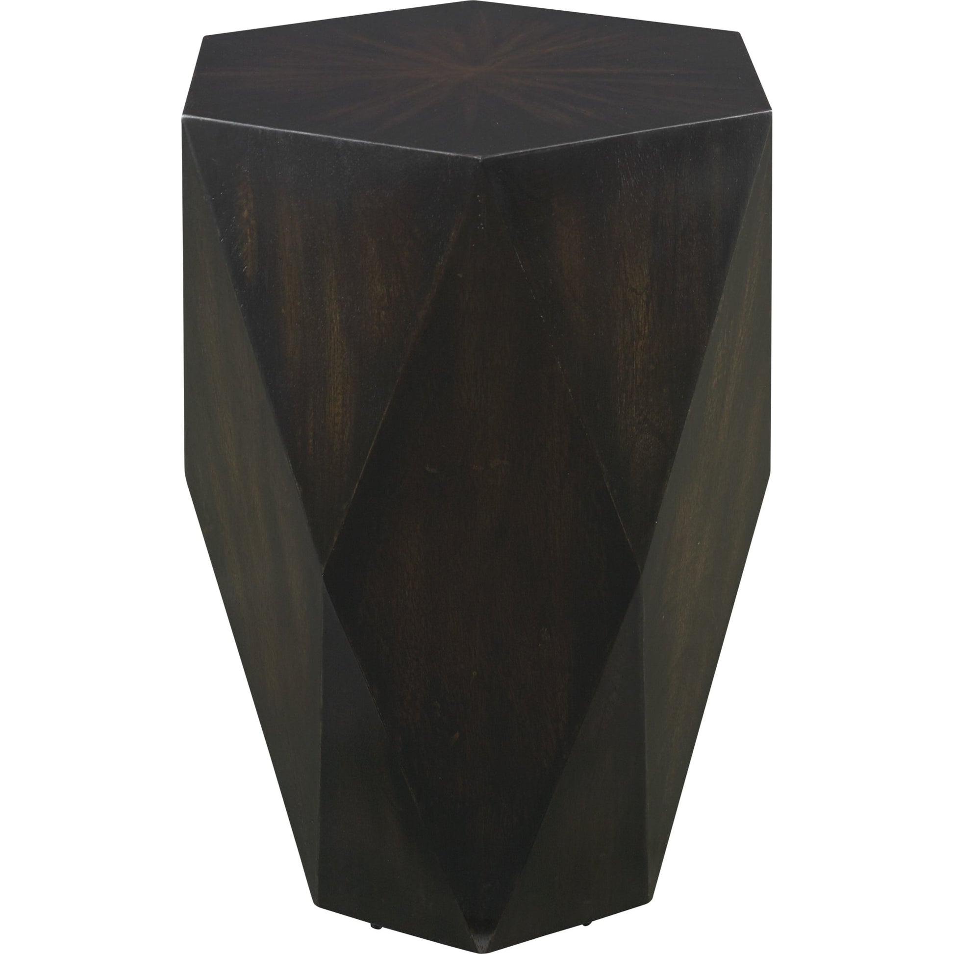 Volker Side Table by Uttermost in white. Made from carb phase 2 with javawood in a eclectic & global style.