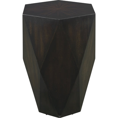 Volker Side Table by Uttermost in white. Made from carb phase 2 with javawood in a eclectic & global style.
