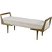 Waylon Bench by Uttermost. Made from birch wood, plywood, fabic, metal, foam in a modern style.