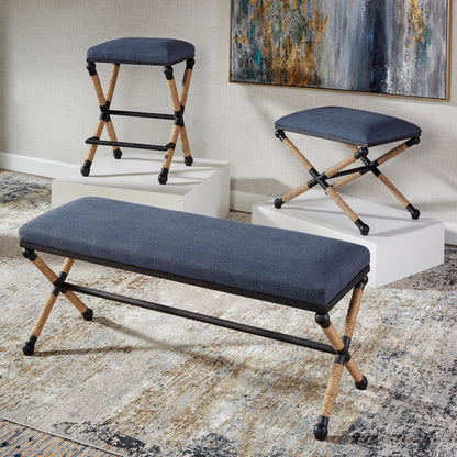 Firth Small Bench by Uttermost. Made from unique in a coastal style.