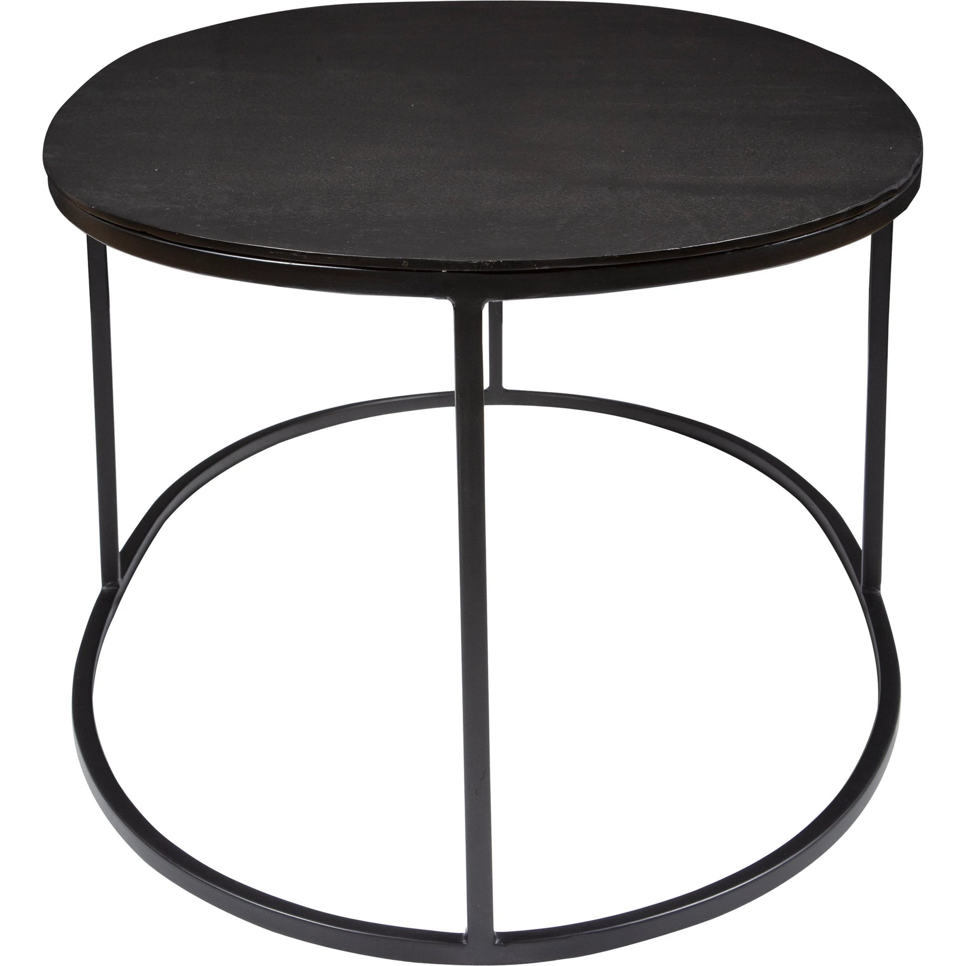 Coreene Oval Coffee Table by Uttermost in antique black. Made from iron, aluminum in a transitional style.