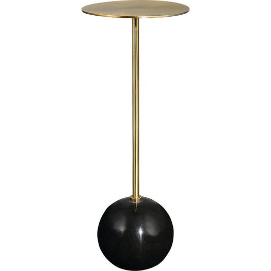 Gimlet Drink Table by Uttermost. Made from metal, marble, solid brass in a modern style.