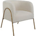 Jacobsen Shearling Accent Chair by Uttermost. Made from fabric, foam, plywood, iron in a modern style.