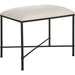 Avenham Small Bench by Uttermost. Made from foam, fabric, mdf, iron in a modern style.