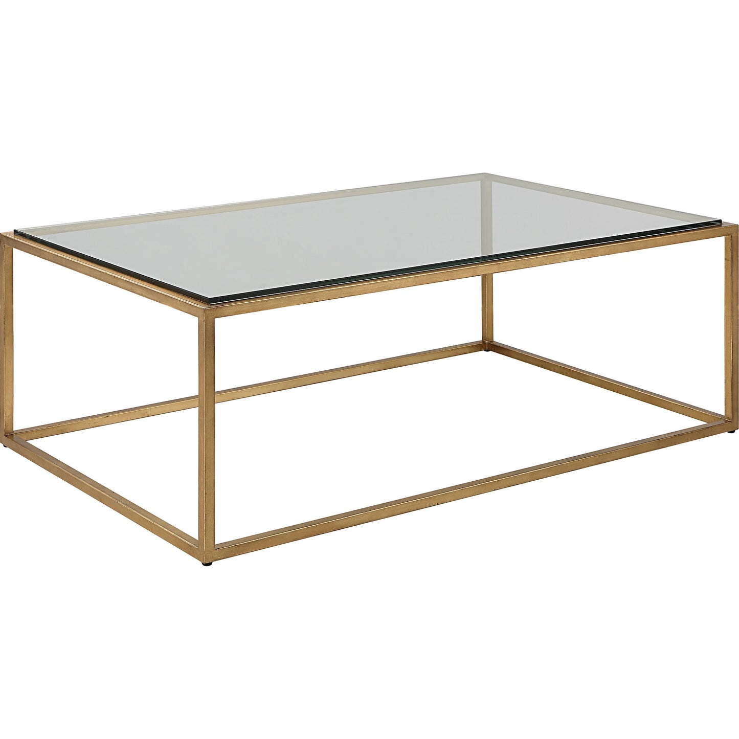 003 SI-1923710 | Additional Silo | Bravura Coffee Table by Uttermost. Made from iron, tempered glass in a modern style.