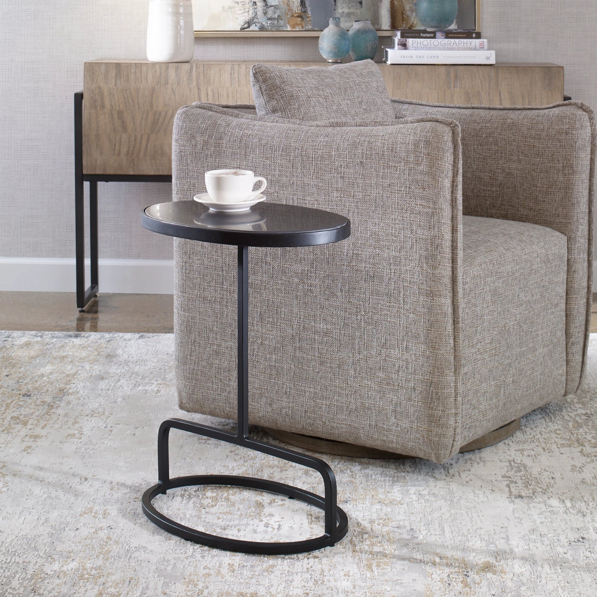 Jessenia Accent Table by Uttermost. Made from unique in a eclectic & global style.