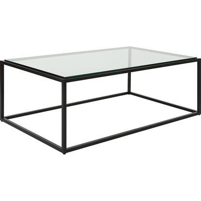 Bravura Coffee Table by Uttermost. Made from iron, tempered glass in a modern style.