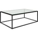 Bravura Coffee Table by Uttermost. Made from iron, tempered glass in a modern style.