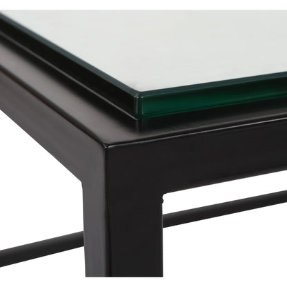 Bravura Coffee Table by Uttermost. Made from iron, tempered glass in a modern style.