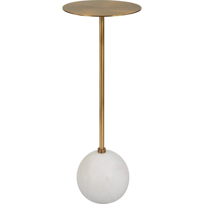 Gimlet Drink Table by Uttermost. Made from metal, marble, solid brass in a modern style.