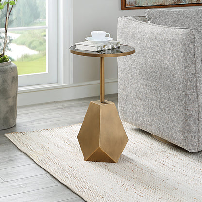 Comet Accent Table by Uttermost in bronze. Made from unique in a modern style.