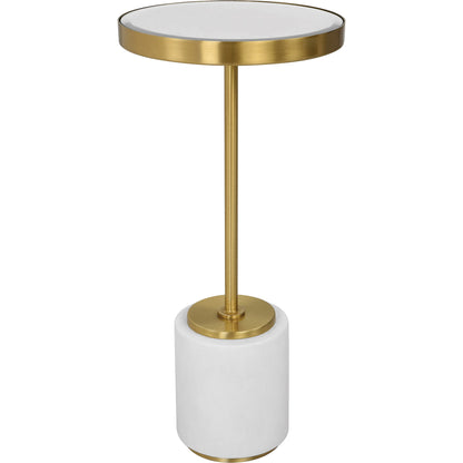 Laurier Drink Table by Uttermost in brass. Made from unique in a modern style.