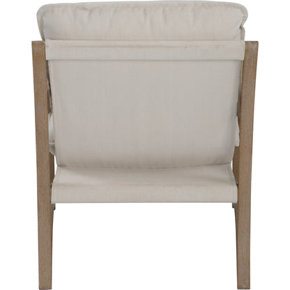 Melora Accent Chair by Uttermost in ceruse oak. Made from oak solid wood, fabric, metal, foam in a modern style.