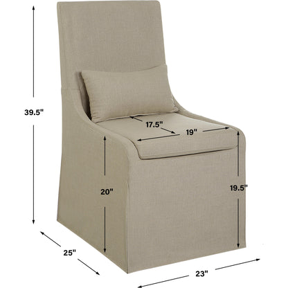 Coley Armless Chair by Uttermost. Made from unique in a transitional style.