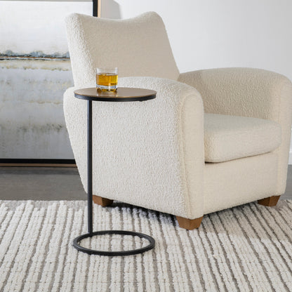 Brunei Accent Table by Uttermost. Made from iron, aluminum in a modern style.