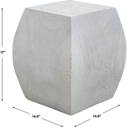 Grove Accent Stool by Uttermost. Made from suar wood in a modern style.