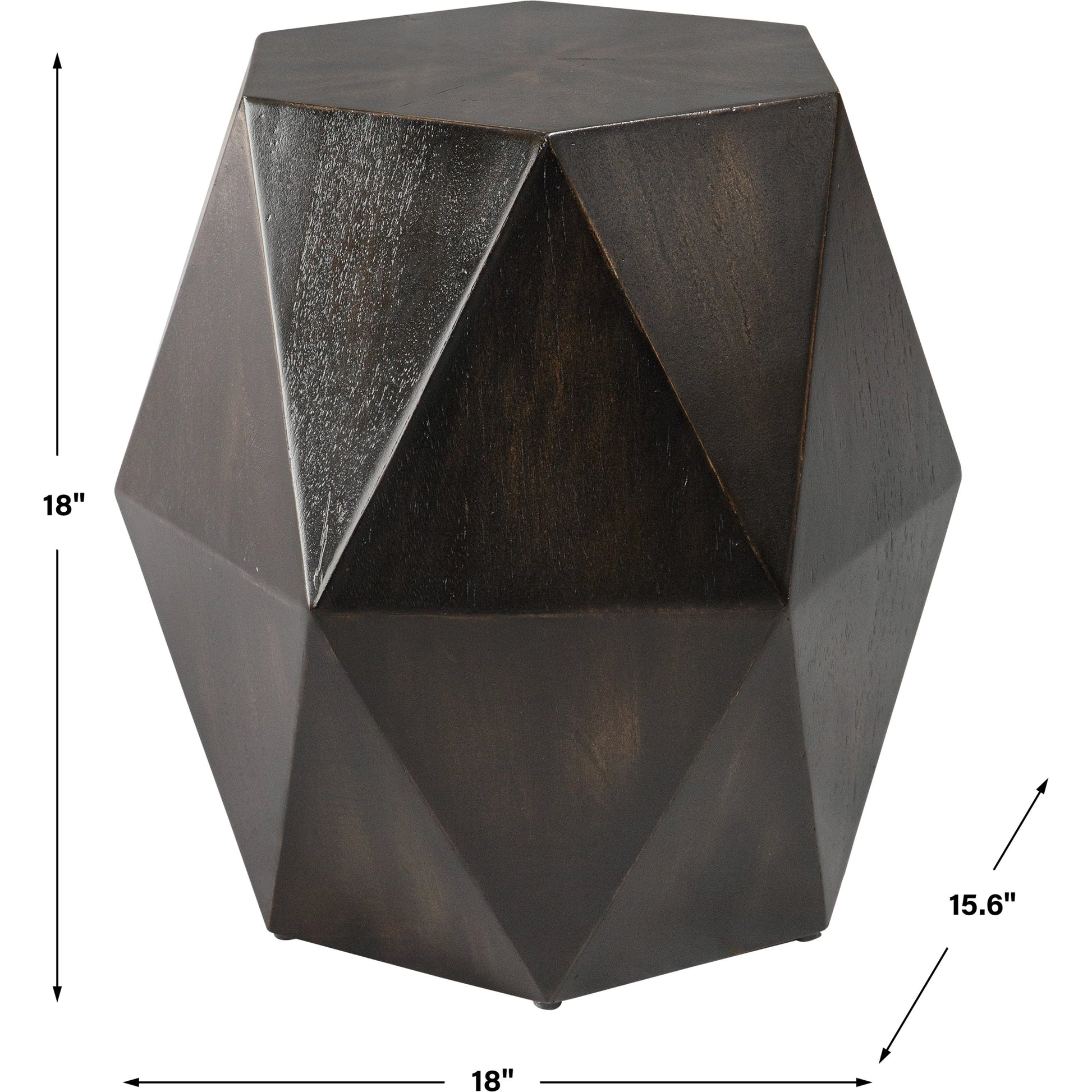 Volker Accent Table by Uttermost. Made from java mix wood, mdf, veneer in a modern style.