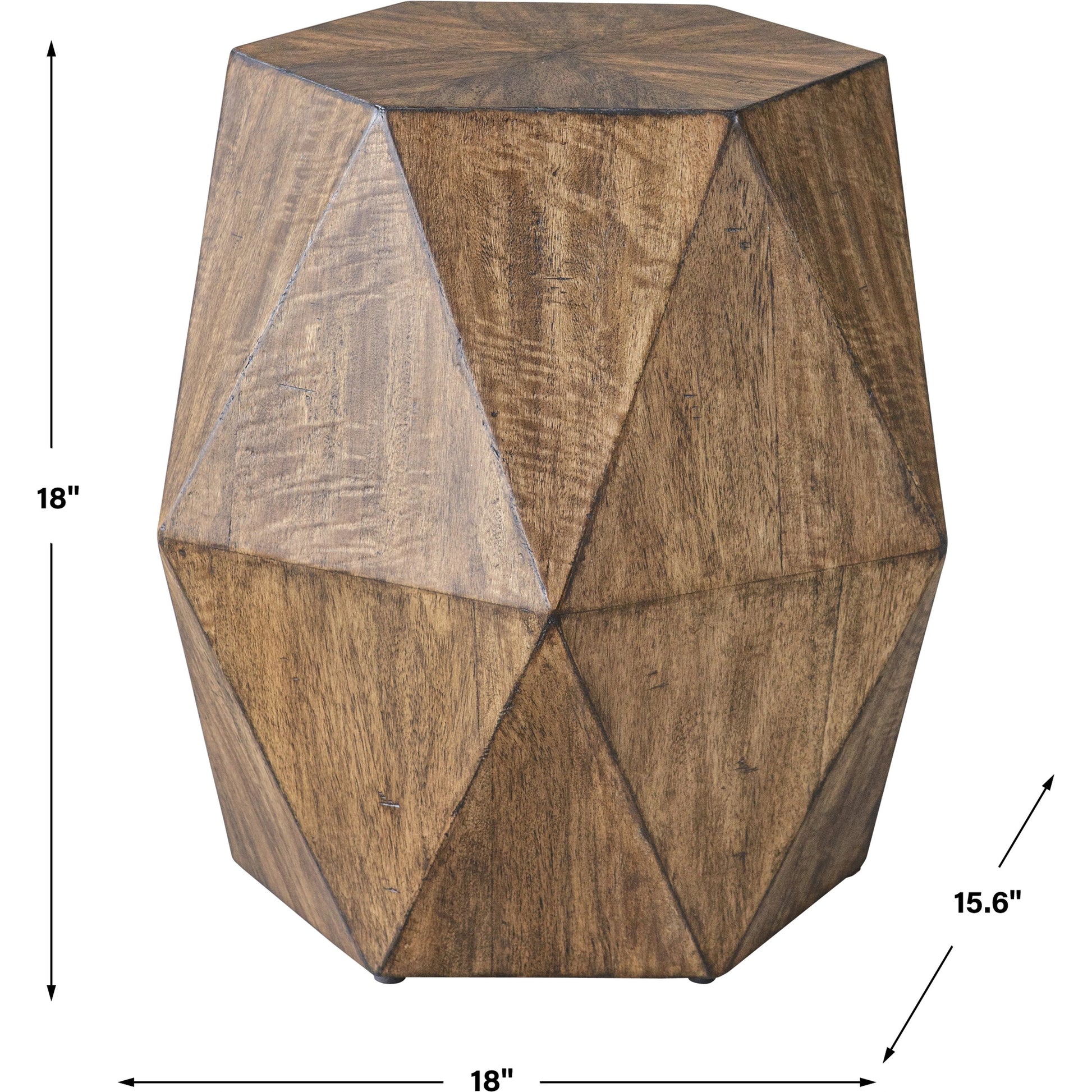 Volker Accent Table by Uttermost. Made from java mix wood, mdf, veneer in a modern style.