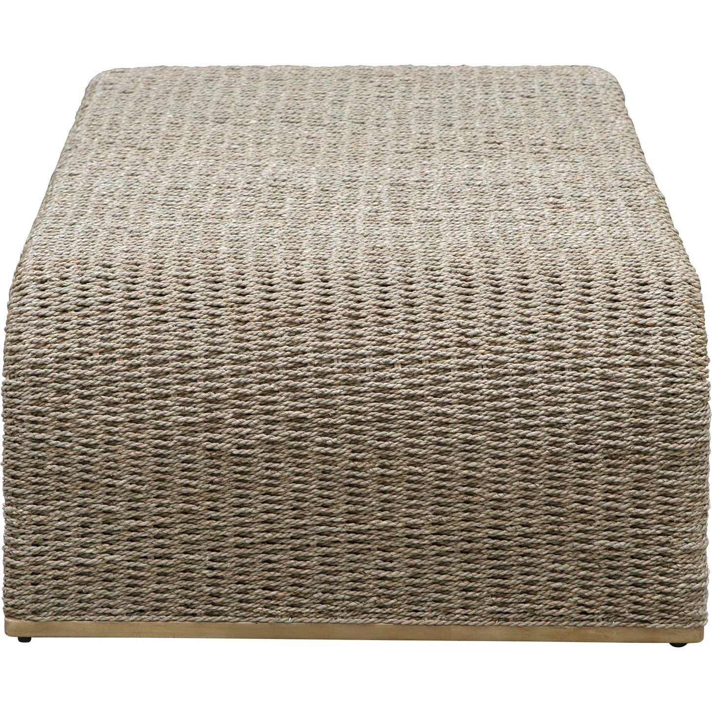 002 SI-1981281 | Additional Silo | Calabria Coffee Table by Uttermost in woven seagrass. Made from woven seagrass, mango wood, metal in a coastal style.