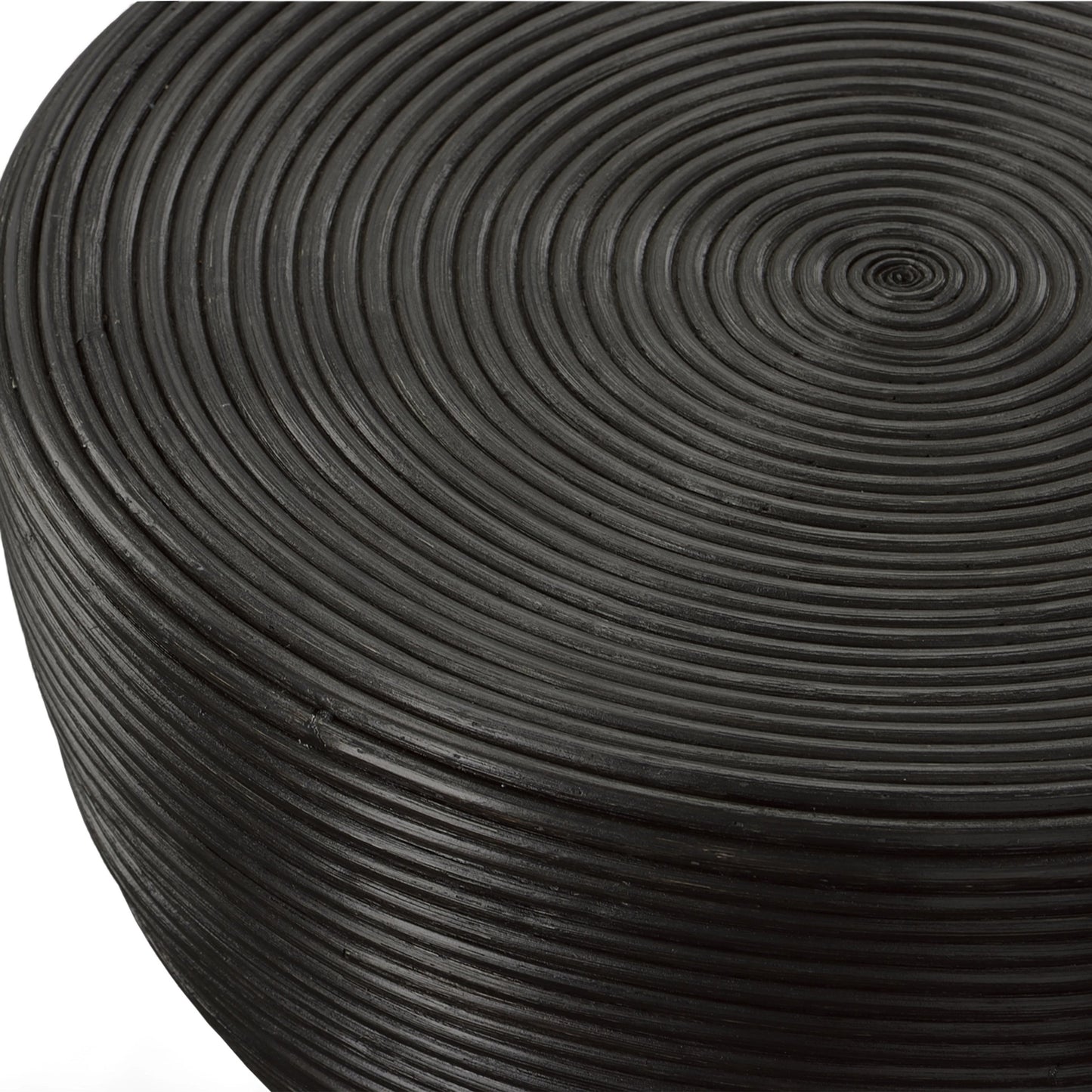 004 SI-1981297 | Additional Silo | Bongo Side Table by Uttermost in black. Made from rattan in a modern style.