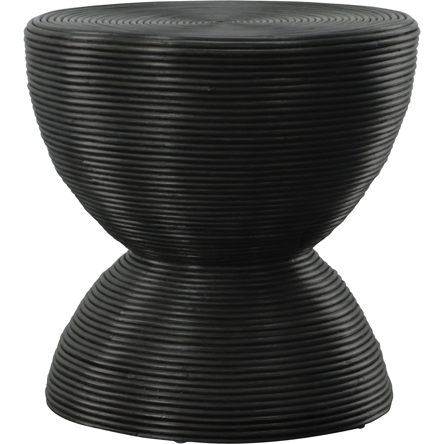 001 SI-1981297 | Primary Silo | Bongo Side Table by Uttermost in black. Made from rattan in a modern style.