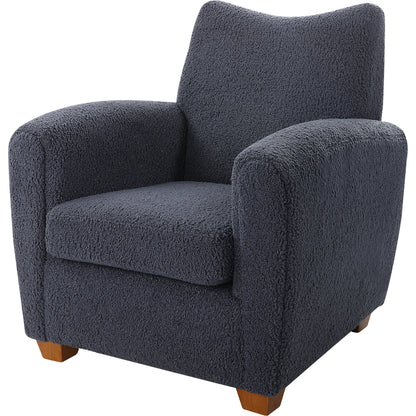 Teddy Accent Chair by Uttermost in walnut. Made from rubber wood, plywood, fabric, foam in a modern style.