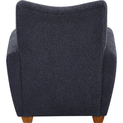 Teddy Accent Chair by Uttermost in walnut. Made from rubber wood, plywood, fabric, foam in a modern style.