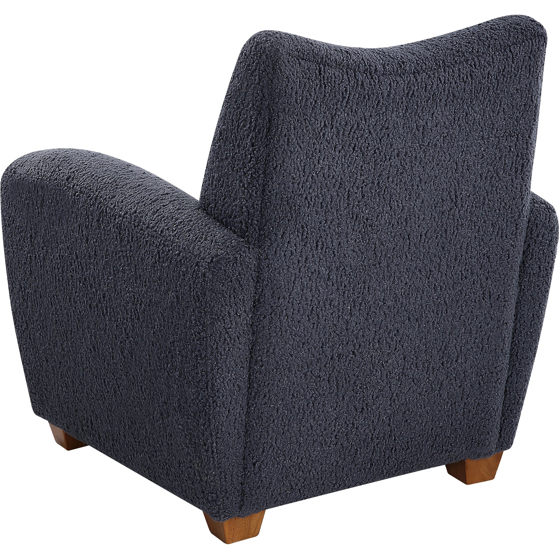 Teddy Accent Chair by Uttermost in walnut. Made from rubber wood, plywood, fabric, foam in a modern style.