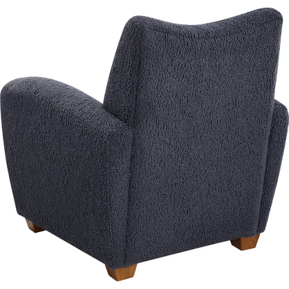 Teddy Accent Chair by Uttermost in walnut. Made from rubber wood, plywood, fabric, foam in a modern style.