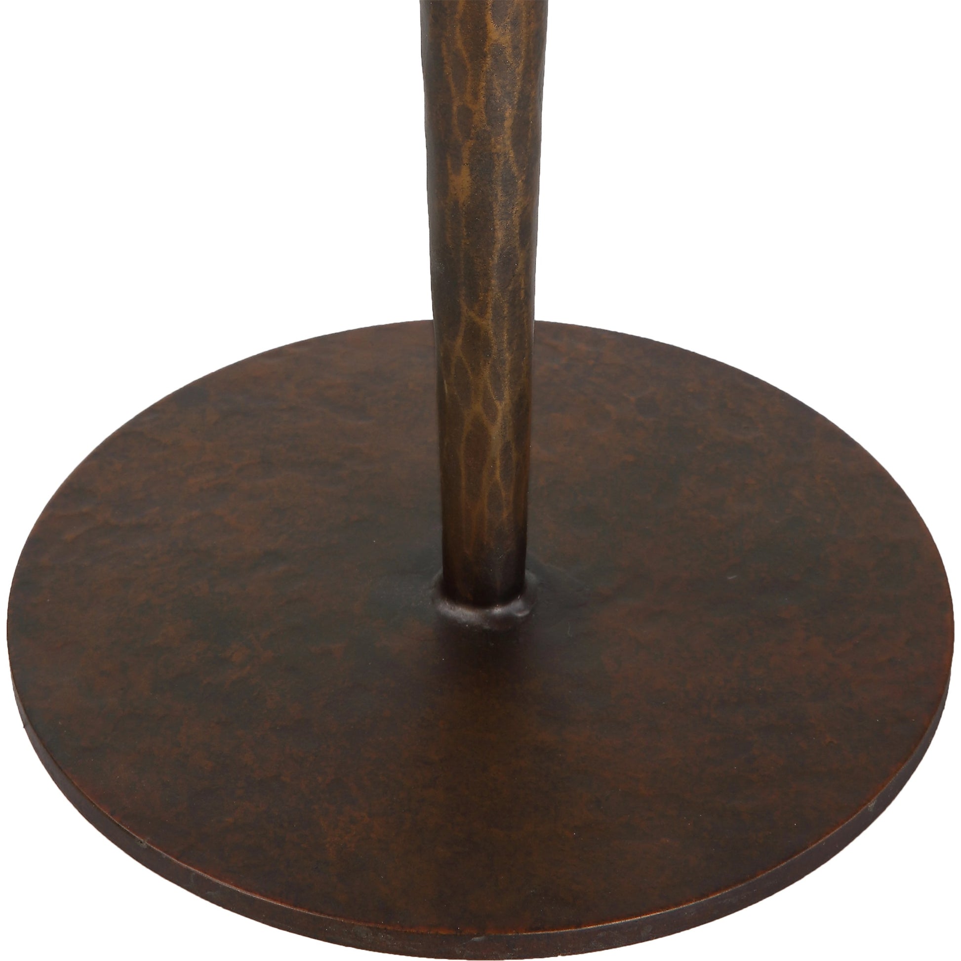 Industria Accent Table by Uttermost in bronze. Made from iron in a modern style.