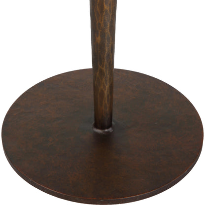 Industria Accent Table by Uttermost in bronze. Made from iron in a modern style.