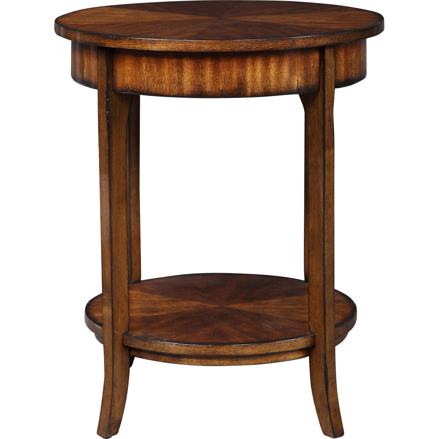 005 S-252960 | Additional Silo | Carmel Round Lamp Table by Uttermost. Made from particle board, solid wood, veneer in a modern style.