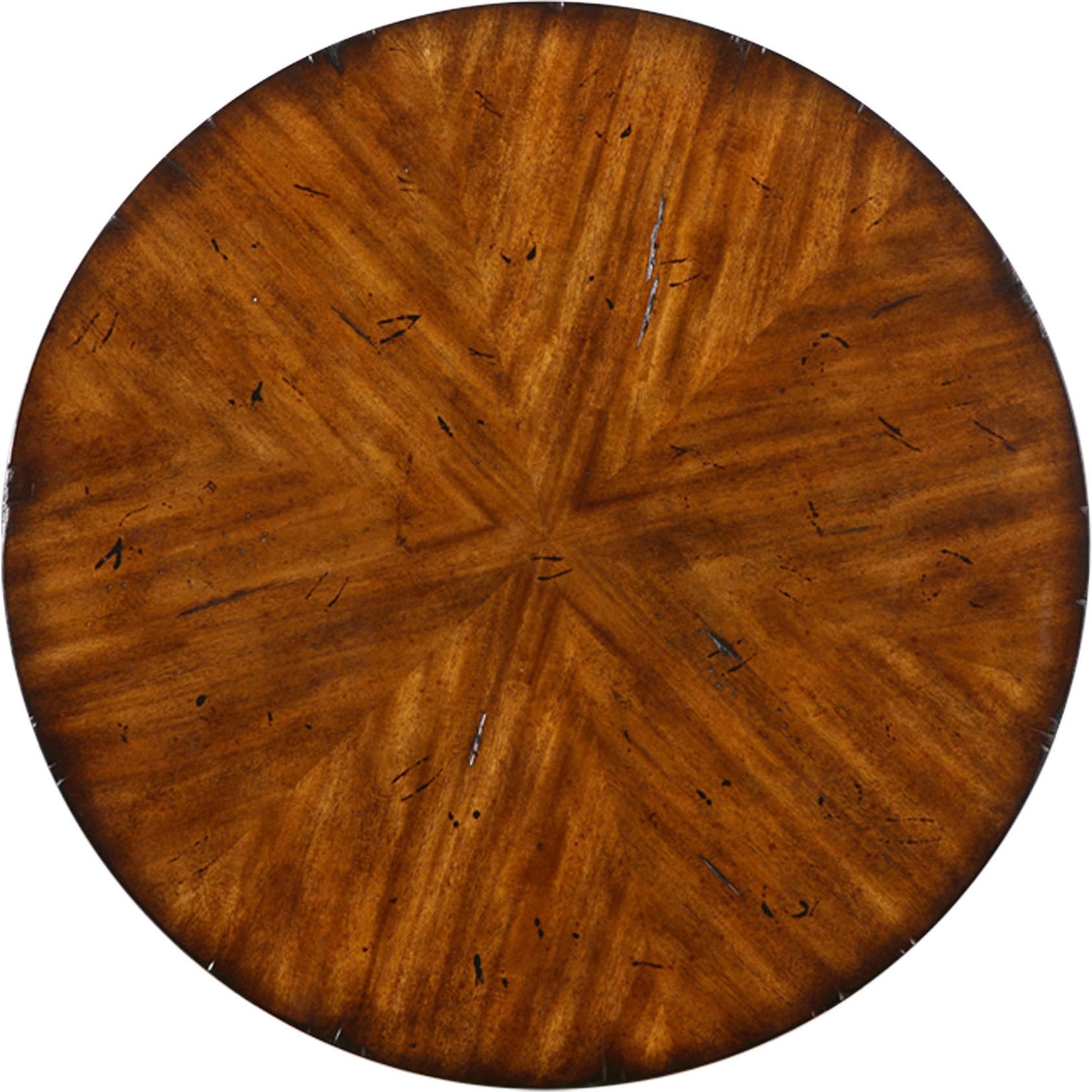 Carmel Round Lamp Table by Uttermost. Made from particle board, solid wood, veneer in a modern style.