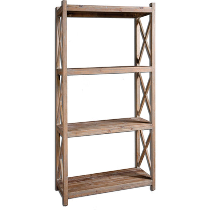 Stratford Reclaimed Wood Etagere by Uttermost. Made from reclaimed fir in a cottage & farmhouse style.