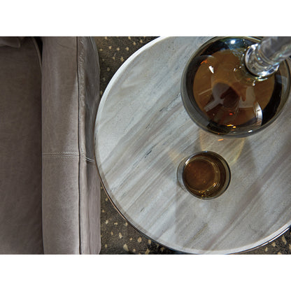 Martini Stainless Accent Table by Lexington in polished silver. Made from unique in a modern style.